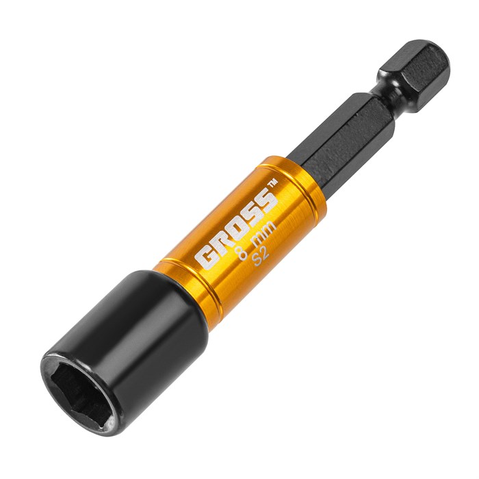 Бита с торцевой головкой, магнит. Nut-Driver, 8 мм, S2 Gross 14625