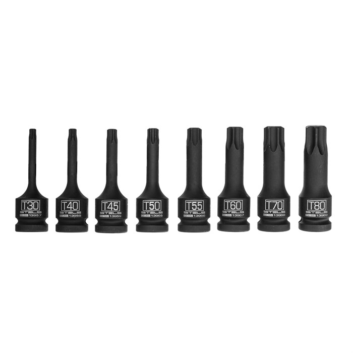 Набор ударных торцевых головок Torx 1/2",  в кейсе, 8 шт. Stels 14833