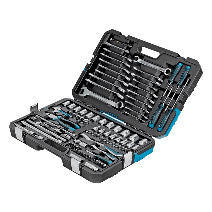 Набор инструментов, 1/4", 1/2", CrV, 120 зубьев, 101 предмет Gross 15563
