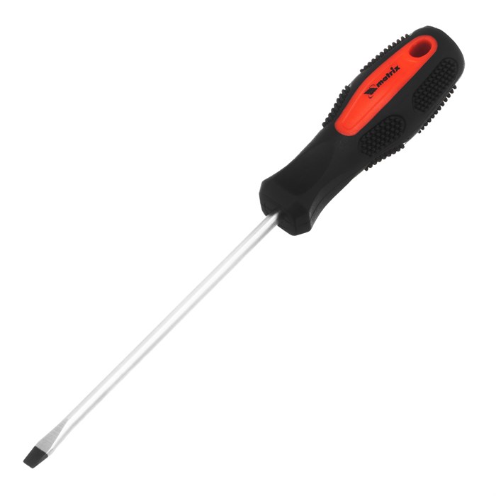 Отвертка Anti-Slip, SL4 х 100 мм, CrV, двухкомпонентная рукоятка Matrix 15765