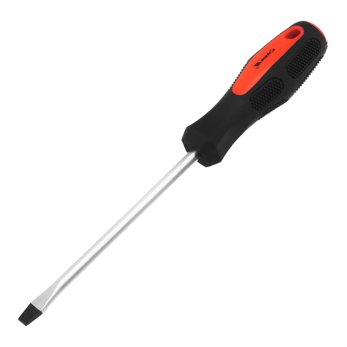 Отвертка Anti-Slip, SL8 х 150 мм, CrV, двухкомпонентная рукоятка Matrix 15770