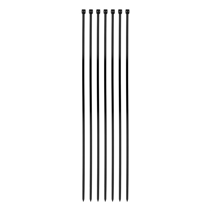 Хомуты, 400 x 4.8 мм, пластиковые, черные, 50 шт Сибртех 18262
