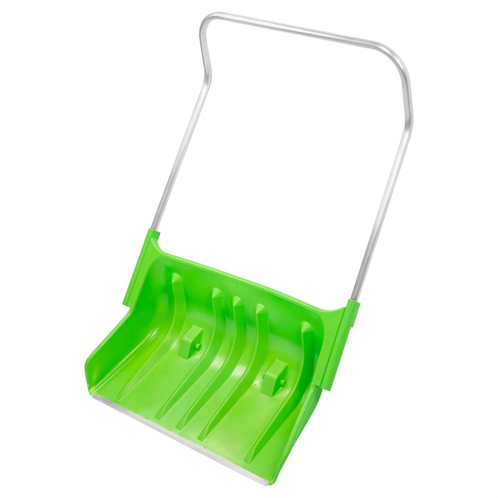 Движок для уборки снега пластиковый, 810 х 535 х 1300 мм, алюминиевая рукоятка, Сибртех 18424