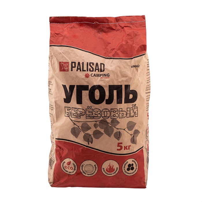 Уголь березовый, 5 кг Camping Palisad 19499