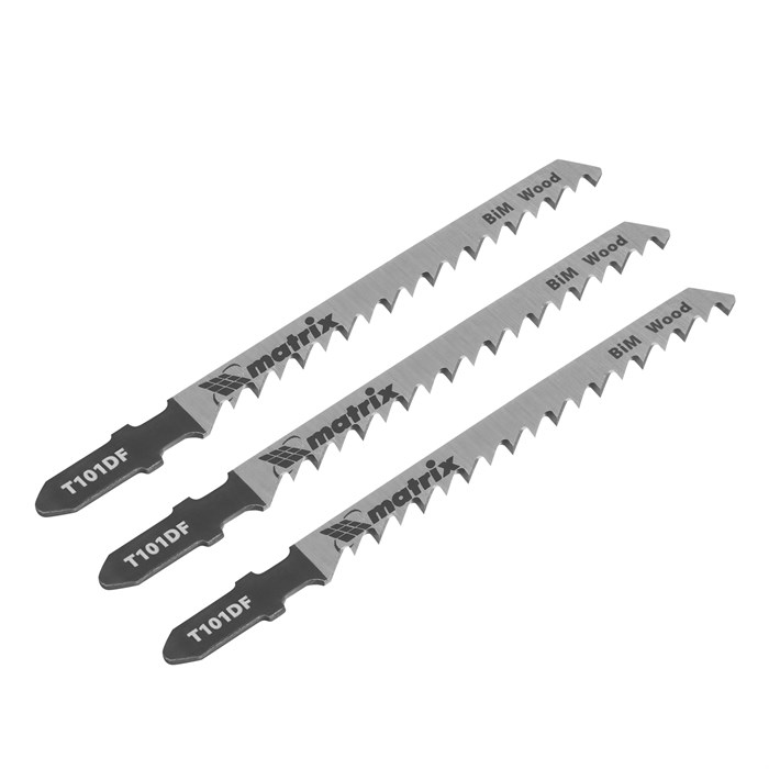 Полотна для электролобзика по дереву, 3 шт, T101DF, 75 x 4 мм, Bimetal Matrix Professional 20891