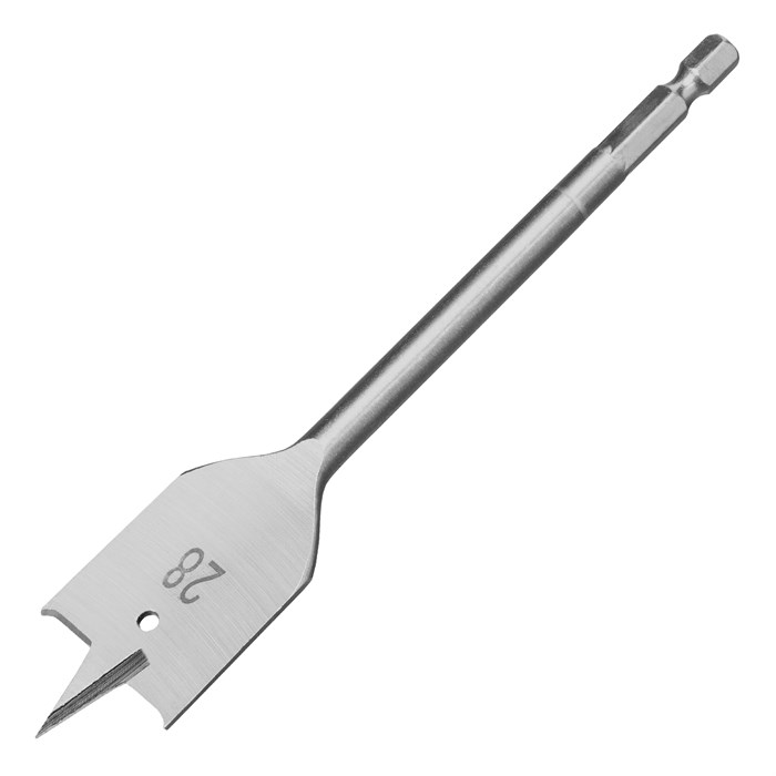 Сверло по дереву перовое, 28 мм, шестигранный хвостовик Matrix 21098