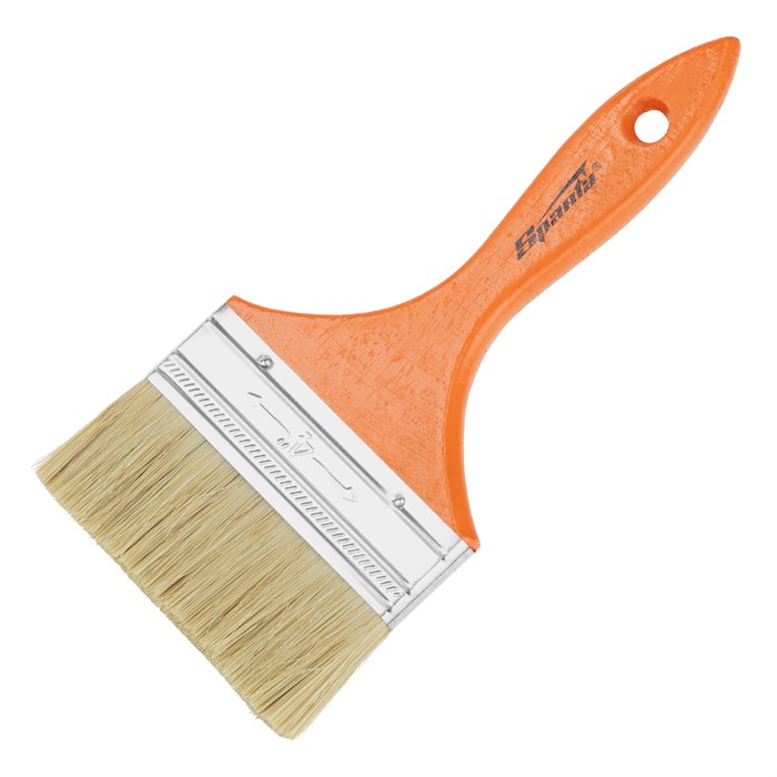 Кисть плоская Slimline 4" (100 мм) натуральная щетина, деревянная ручка Sparta 22851