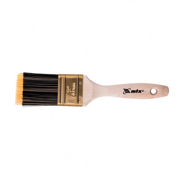 Кисть плоская Golden 2", искусственная щетина, деревянная ручка MTX 22891