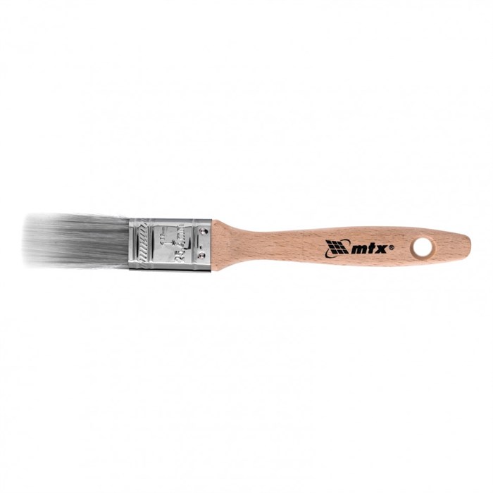 Кисть плоская Platinum 1", искусственная щетина, деревянная ручка MTX 22894
