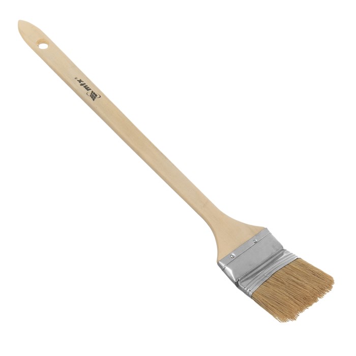 Кисть радиаторная 2.5", натуральная щетина, деревянная ручка MTX 22900