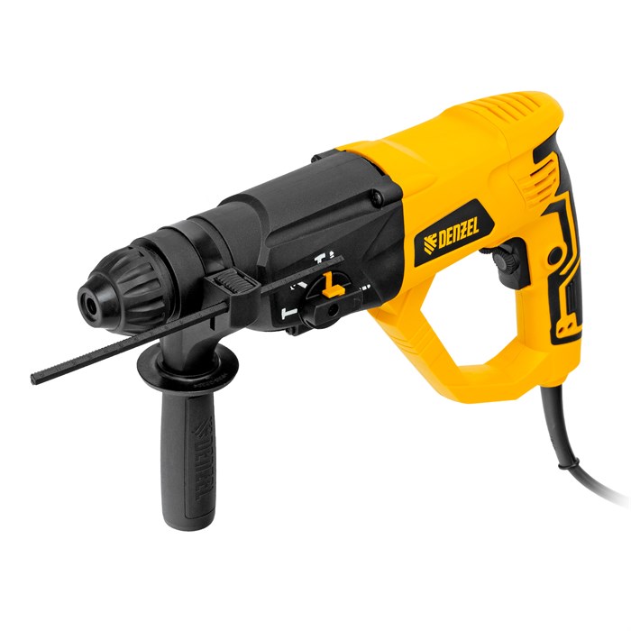 Перфоратор электрический RH-1050-26, SDS-plus, 1050 Вт, 3.2 Дж, 3 плюс 1 режим Denzel 24039