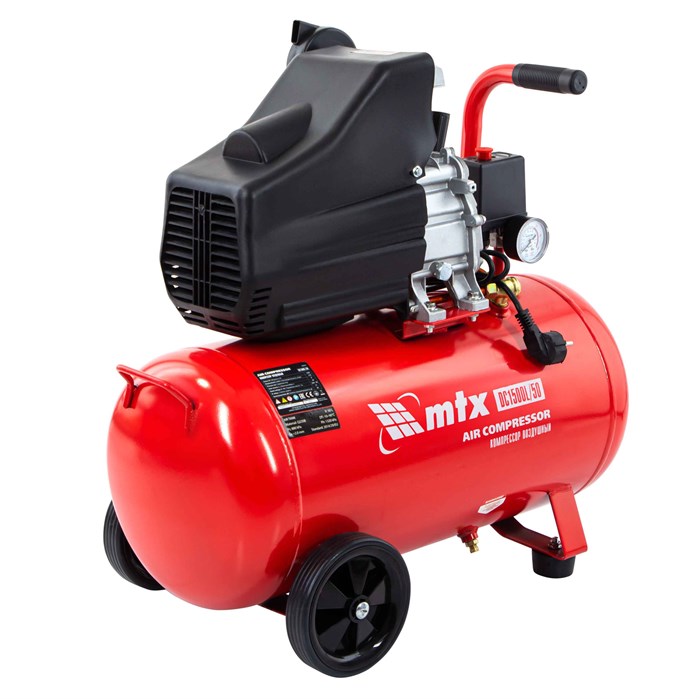 Компрессор воздушный DC1500L/50, 1,5 кВт, 50 л, 210 л/мин MTX 24741