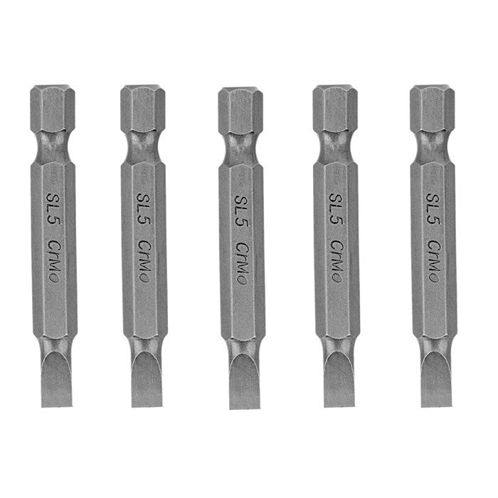 Бита SL5 x 50, сталь CrMo, 5 шт. Сибртех 27185