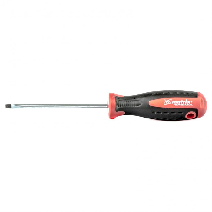 Отвертка Profi, SL4 х 100 мм, S2, двухкомпонентная рукоятка Matrix 27190