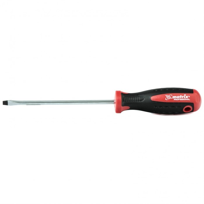 Отвертка Profi, SL5.5 х 125 мм, S2, двухкомпонентная рукоятка Matrix 27192
