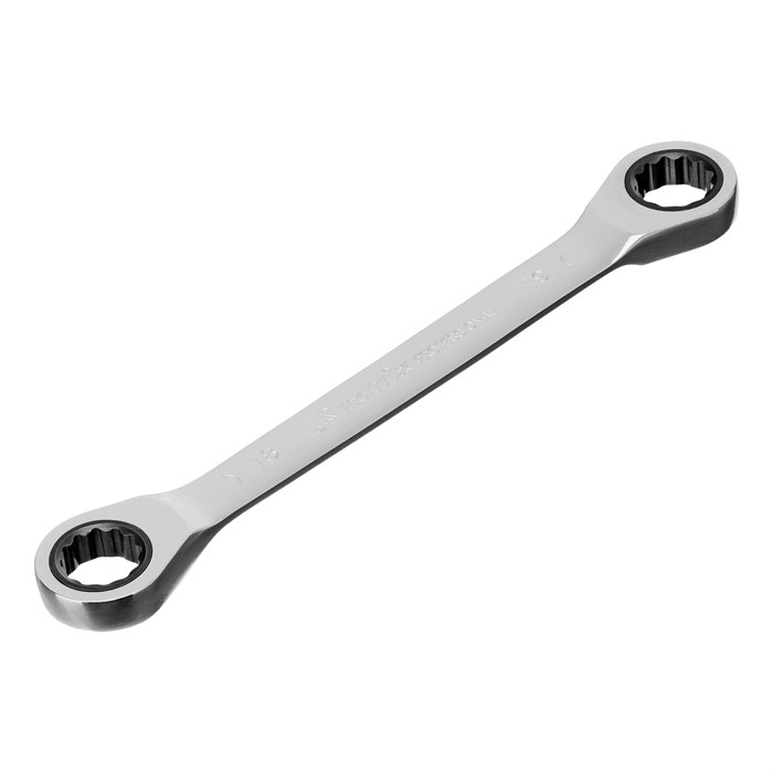 Ключ накидной трещоточный, 18 х 19 мм, CrV, зеркальный хром Matrix Professional 27255