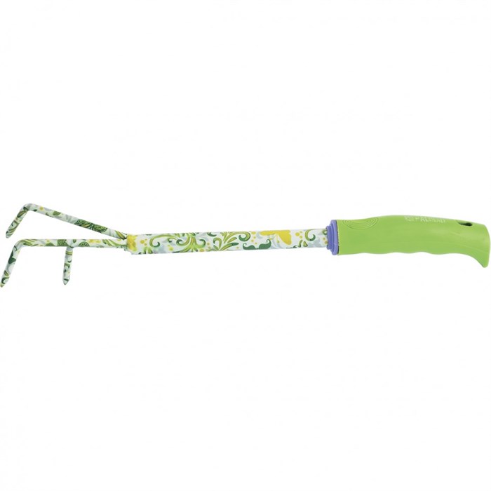 Рыхлитель 3 - зубый, 55 х 385 мм, стальной, пластиковая рукоятка, Flower Green, Palisad 27444