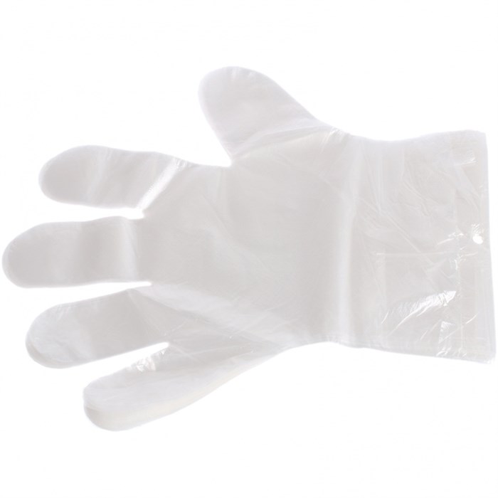Перчатки одноразовые полиэтиленовые, прозрачные, 100 шт. (50 пар) M 27527