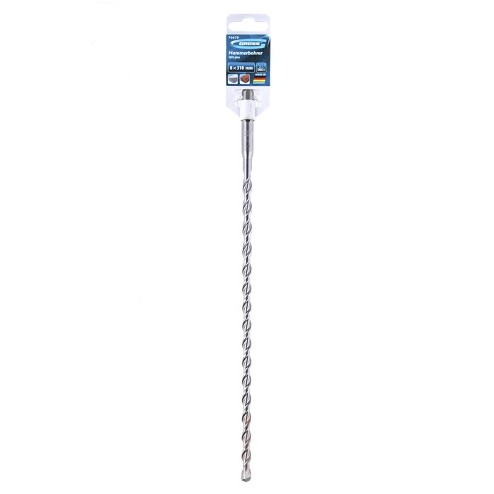 Бур по бетону Pro, 8 х 310 мм, SDS Plus Gross 28463