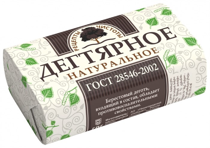 Мыло дегтярное, 90 г, НМЖК 28775