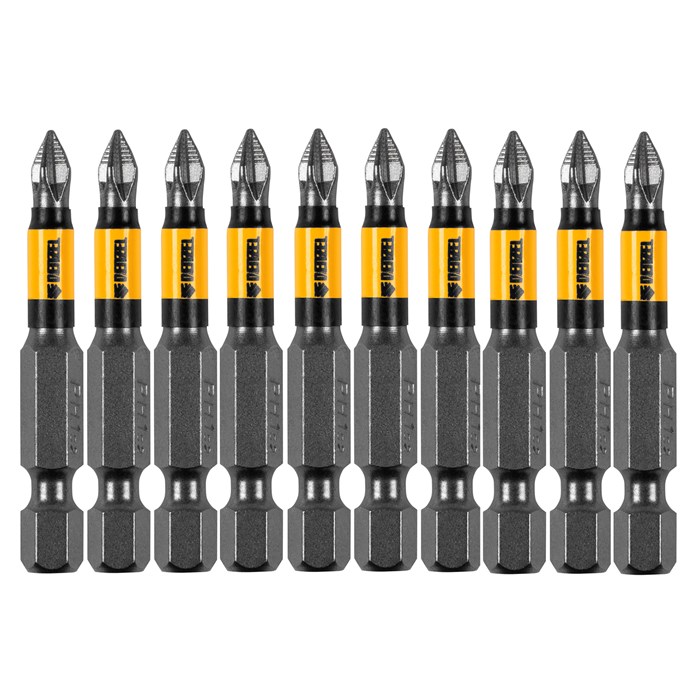 Бита PH1х50, сталь S2, цилиндр., 10 шт. Е 6,3 Denzel 32840