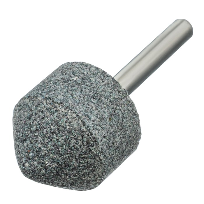 Шарошка абразивная, конус, для дрели, 25 x 25 мм, хвостовик d6 мм, 63С Denzel 33141