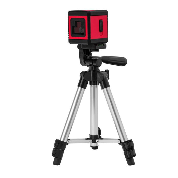 Лазерный уровень XQB RED Pro SET, 10 м, красный луч, батарейки, штатив MTX 35164