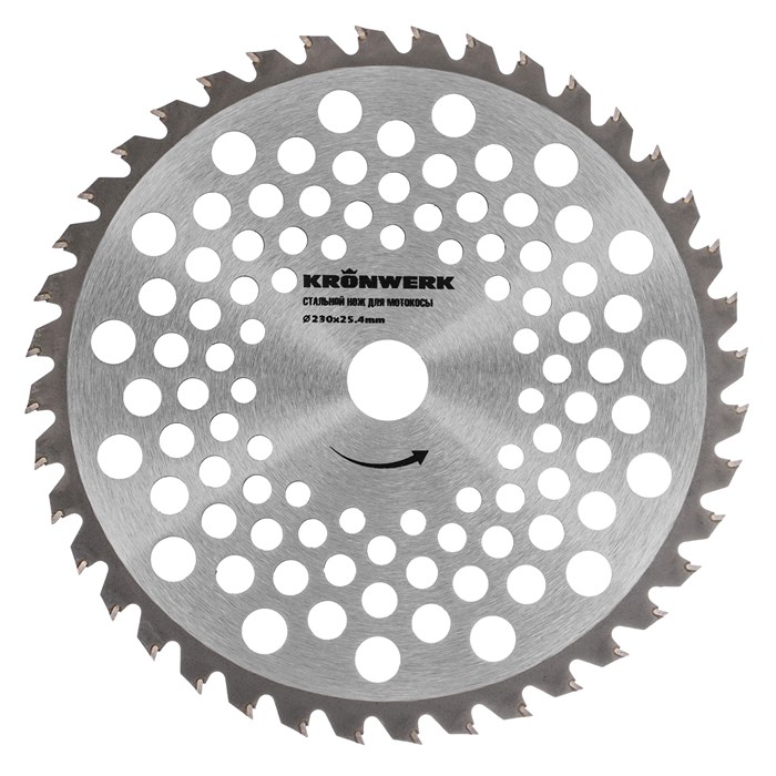 Нож для триммера 230х25,4, 40 зубьев Kronwerk 35708