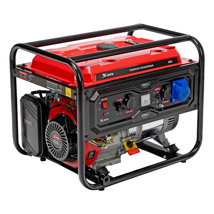 Генератор бензиновый RS-9000, 7 кВт, 230В, ручной стартер MTX 36498