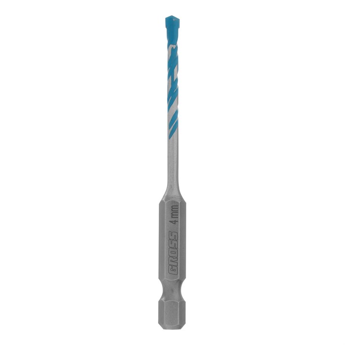 Сверло универсальное, Multipurpose PRO, 6-гр. хвостовик, 4мм Gross 36664