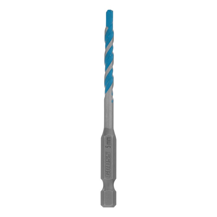 Сверло универсальное, Multipurpose PRO, 6-гр. хвостовик, 5мм Gross 36665
