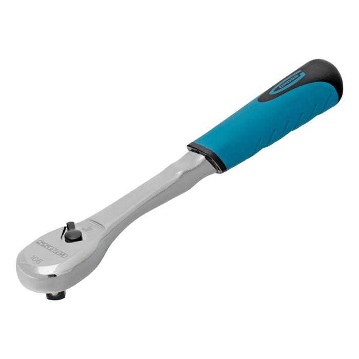 Ключ-трещотка 3/8", CrV, 90 зубьев, усиленный, хром Gross 36788