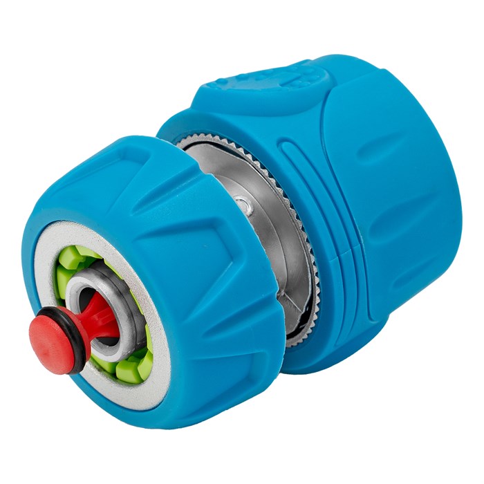 Соединитель быстросъемный 1/2", аквастоп, алюминий, TPR, LUXE Palisad 36997