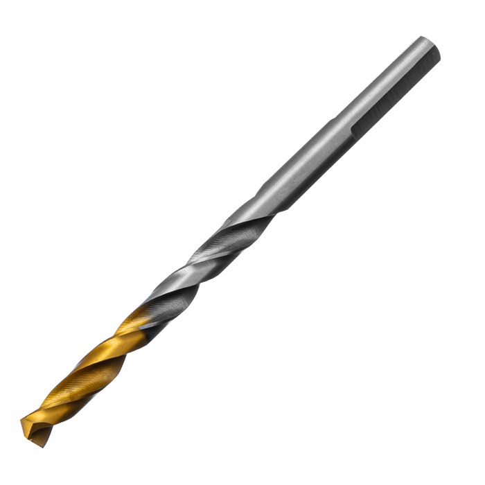 Сверло спиральное по металлу 5,5 x 93 мм, Р6М5, Golden Tip  Denzel 37111