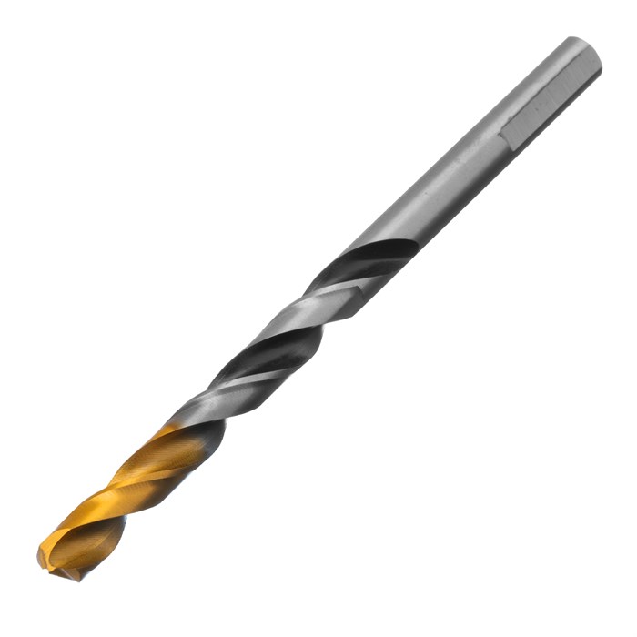 Сверло спиральное по металлу 7,0 x 109мм, Р6М5, Golden Tip, многогранная заточка Denzel 37151