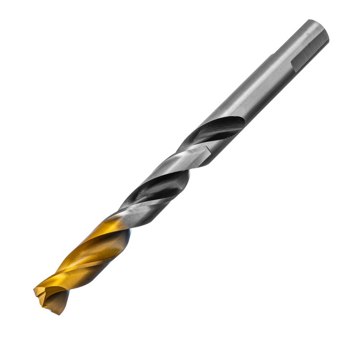 Сверло спиральное по металлу 11 x 142мм, Р6М5, Golden Tip, многогранная заточка Denzel 37157