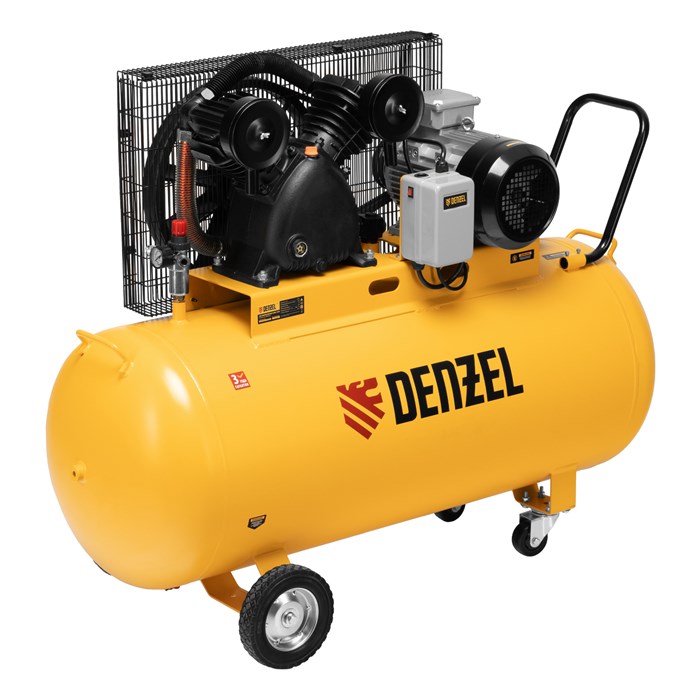Компрессор воздушный рем. привод BCV 5500-T/270, 5,5 кВт, 270 литров, 850 л/мин Denzel 37466