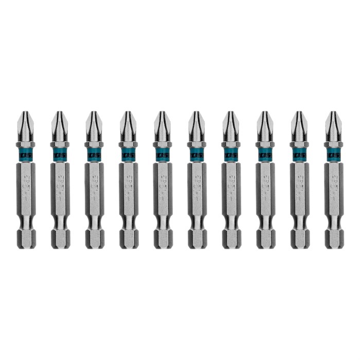 Бита PH2х50мм, сталь S2, шестигр., 10 шт. Gross 40380