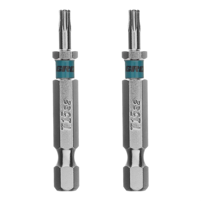 Бита Torx 15х50мм, сталь S2, шестигр., 2 шт. Gross 40393