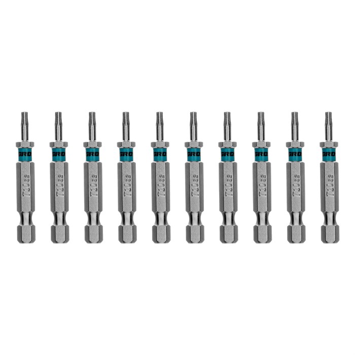 Бита Torx 10х50мм, сталь S2, шестигр., 10 шт. Gross 40489