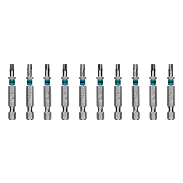 Бита Torx 25х50мм, сталь S2, шестигр., 10 шт. Gross 41504
