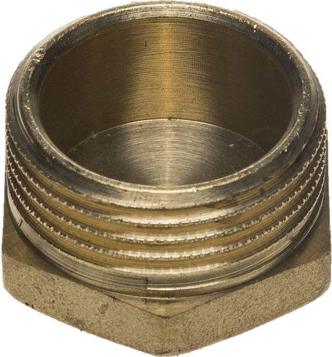 GENERAL FITTINGS 1″, наружная резьба латунь, заглушка (51098-S-1) 00010232