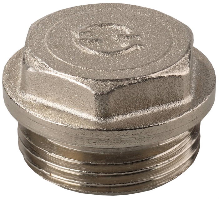 GENERAL FITTINGS 3/4″, с прижимной шайбой, никель, заглушка (51100-3/4) 00010240