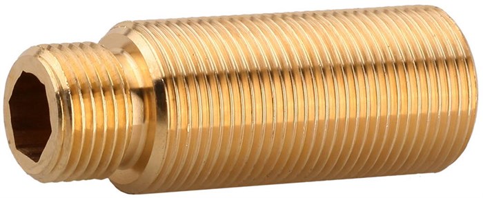 ЗУБР ШиреФит внешн. резьба-внешн/внутр. резьба 1/2″- 3/4″ / 1/2″, 71 мм, соединительная проходная муфта с накидными гайками (51590-071-1/2) 00010392