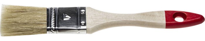 STAYER UNIVERSAL, 25 мм, 1″, светлая натуральная щетина, деревянная ручка, все виды ЛКМ, плоская кисть (0101-025) 00010977
