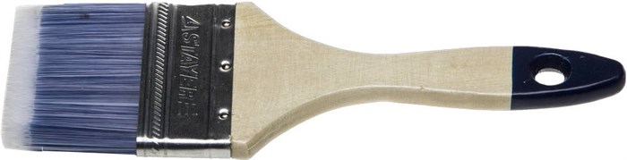 STAYER AQUA, 75 мм, 3″, искусственная щетина, деревянная ручка, для воднодисперсионных и акриловых ЛКМ, плоская кисть (01032-075) 00011009
