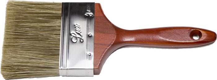 STAYER LASUR-LUX, 100 мм, 4″, смешанная щетина, деревянная ручка, для высокотекучих ЛКМ, плоская кисть (01051-100) 00011023
