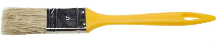 STAYER UNIVERSAL, 20 мм, 3/4″, светлая натуральная щетина, пластмассовая ручка, плоская кисть (0107-20) 00011053