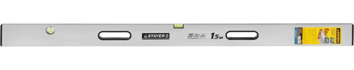 STAYER GRAND 1.5 м, точность 1 мм/м, 2 глазка, Правило с уровнем и ручками, (10752-1.5) 00011736