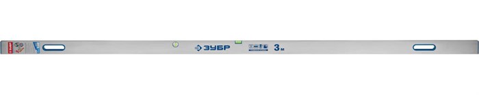 ЗУБР ППУ-Р 3м, точность 0.5 мм/м, 2 глазка, Правило с уровнем и ручками (1075-3.0) 00011758